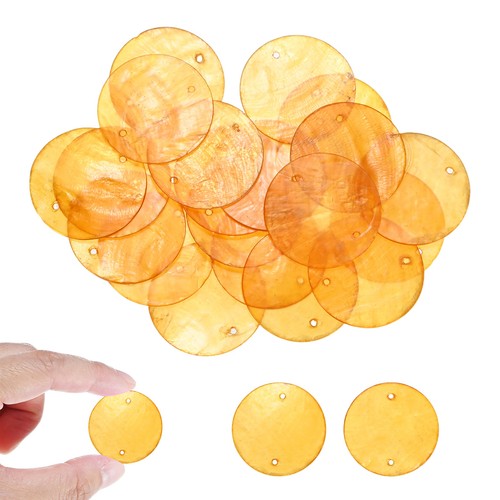 20pcs round capiz sea shells - sea,