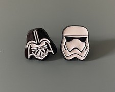 Disney Movie Star Wars Darth Vader Storm Trooper Enamel Metal Stud Earrings New