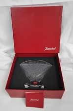 Baccarat Crystal Decorative Fan Vase Etched Design - Z26