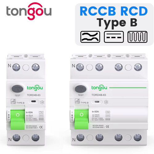 Rcd rccb type earth leakage - rccb, b