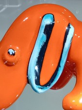 TRENTHAM POTTERY CERAMIC DACHSHUND - 1960's- SUPERB WITH LABEL