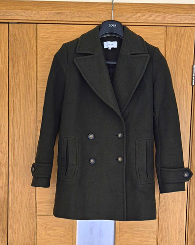 Reiss wool coat - coat, khaki