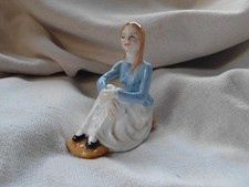 FRANCESCA BONE CHINA SEATED FIGURE 'ANNE' PAINTED BY RAY SHUFF 1976