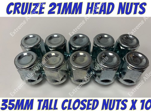 Alloy wheel nuts - 21mm, head