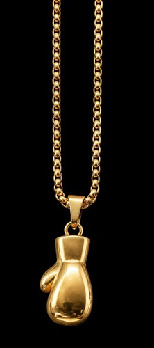Gold tone curb link - curb,
