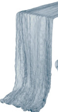 Dusty Blue Cheesecloth Table
