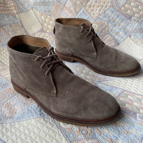 Clarks suede boots size m - clarks,