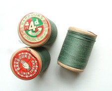 Vintage Barbours Green linen