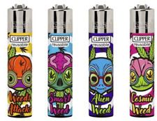4 x Clipper Lighters WEED