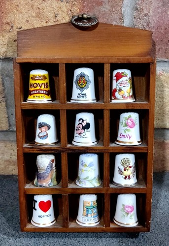 Thimble display case with - display,