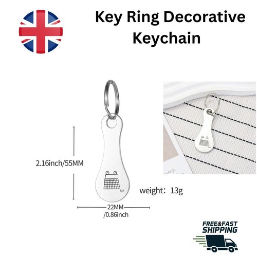 Trolley coin keyring removable - coin,