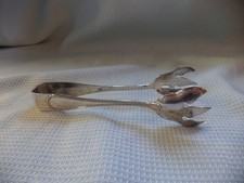 Vintage ORLI Silver Plate Italian Sugar Or Ice Tongs