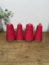 Vintage Cotton Yarn Cones x 4