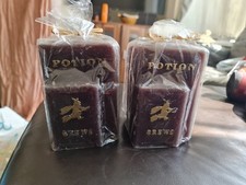 2x Sainsbury's Potions Brews Curses Wicked Books Shape Candles  9x14cm,New,Read