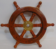 Nautical Wooden Ship Steering