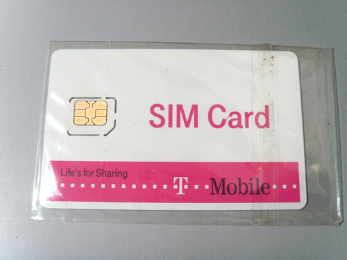 Old mobile mini sim card - t,