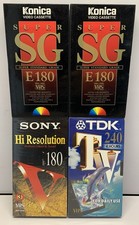 4 VHS Blank Tapes Brand New