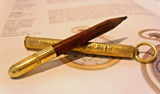 Pocket Watch Chain Pencil Fob Crawfords Biscuits 1920s Advertising Antique