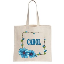 CAROL Ladies Personalised Shopping Bag Tote  Christmas Gift Birthday