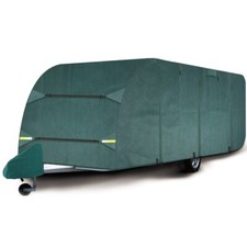Shield Caravan Full Cover + Tow Hitch Breathable 4-Ply Green 14-17 Return Set