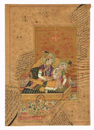 Mughal miniature painting - mughal,