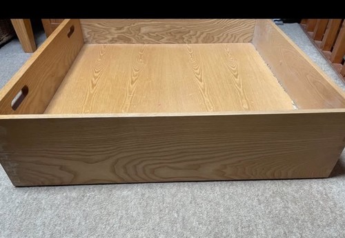 Wooden under bed drawers with - under,