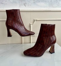 NEW - MODA IN PELLE Brown Croc