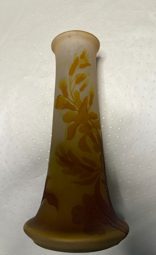 Galle cameo glass vase - ,