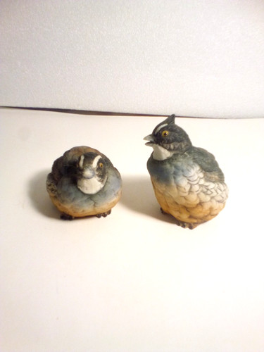 Quail bird ceramic figurines - quail,