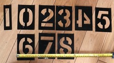 Vintage Metal Number Stencils