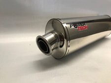 SUZUKI GSXR750 SRAD S/STEEL OVAL SILENCER RACE CAN EXHAUST NEW