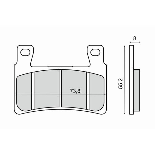 Front brake pads honda - brake, 600