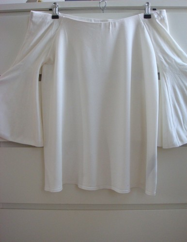 Zara knit white top bardot - top,