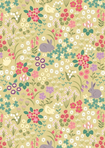 Bunny hop spring easter - spring/easter, floral