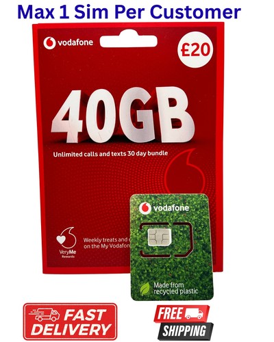 New vodafone sim card - new,