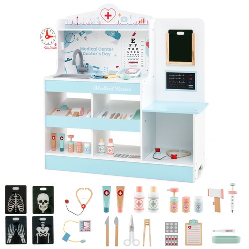 Costway wooden doctor play set - costway,