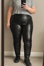 M&S Faux Leather Jeans