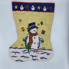 Vintage Snowman Quilted Large