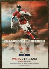 SIGNED 2013 WALES v ENGLAND