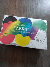 Speedball Screen Printing Textile Ink Starter Set - 6 x 4oz Jars - for fabrics