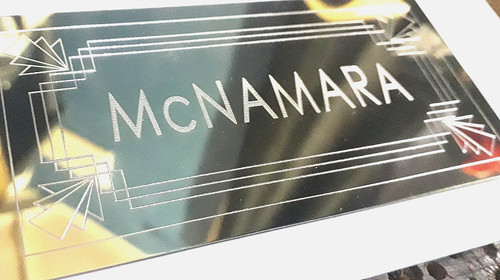 Engraved scottish door name - engraved,