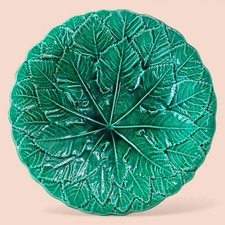 Antique Green Majolica Comport