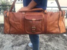 Brown Vegan Leather Duffle