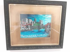 Oil painting on board of