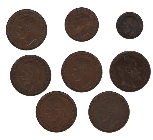 British coins farthing - coins, –