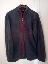 Vintage Next Zip Up Jacket Navy Blue Union Jack Lambretta Style Age 14 Years