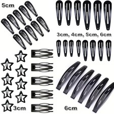 10 x Hair Clips Snap Strong
