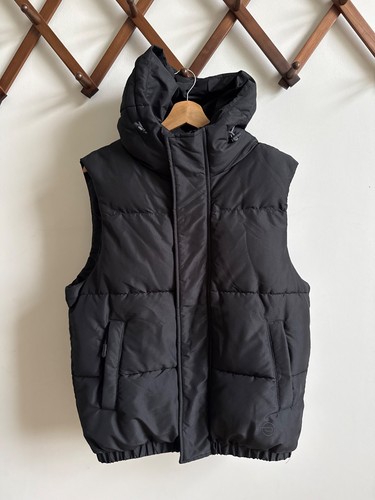 Zara women black puffer - black,