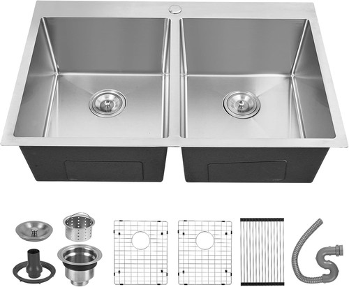 Undermount double bowl - 33",