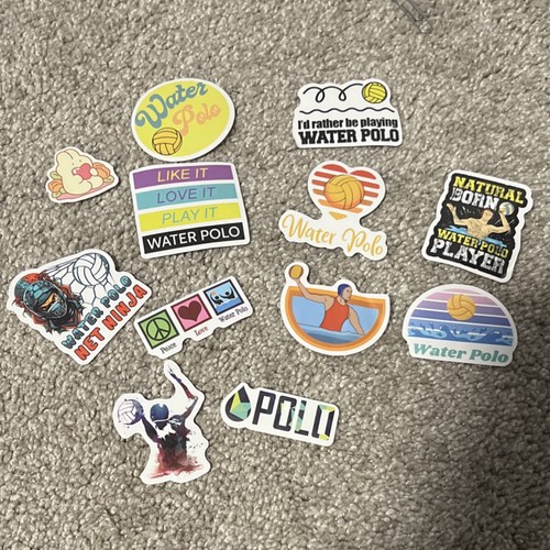 Water polo stickers lot - of, 12